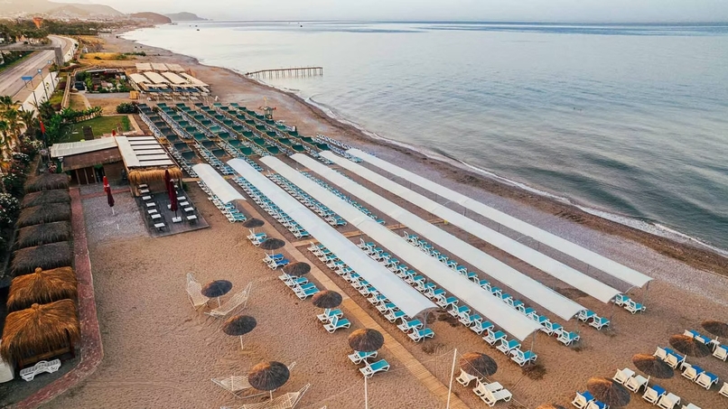 Пляж отеля Sun Heaven Hotel в Конаклы